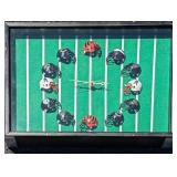 NFL Football Helmet Shadow Box Clock