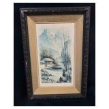 Vintage SUH JIN HEE Original Oil Signed Framed Oil