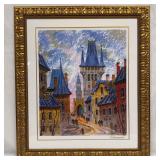 Street of Old Prague Anatole Krasnyansky Seriolith