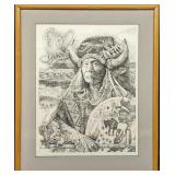 Framed Richard D Harris S&N Mountain Man Print