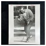 Arnold Palmer Classic Golf Pose Black and White An