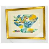 Abstract Flying Geese Color Print