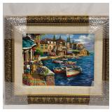 Anatoly Metlan Bay Cafe II 2006 Serigraph Framed