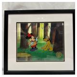 Disney Serigraph Cel the Pointer Mickey Mouse and