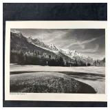 Chamonix Golf Club No. 7 Black & White Landscape P