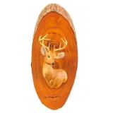 Vintage Lake George New York Souvenir Deer On Wood