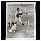 Black and White Baseball Action Analog Photo Print