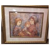 Edna Hibel Family by the Zuider Zee Lithograph