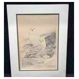 Signed & Numbered Warren Cutler Print "Snowy Owl"