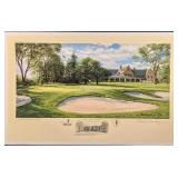 Linda Hartough Artist Proof Litho Golf Quaker Ridg