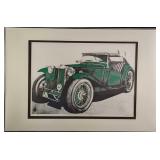 Framed S&N Charles Munday MG TC Classic Car Print