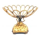 Decorative Metal Pedestal Basket