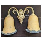 Vintage Art Nouveau Daum Style Wall Sconce B