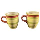 2 Pfaltzgraff Pistoulet Ceramic Mugs