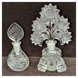 Vintage Sunflower And Princess House Glass Perfume