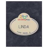 Disney Cast Member Name Tag Linda