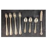 Silver Plated Cocktail Forks and Spoons