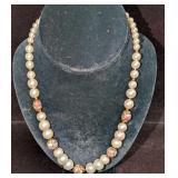 Vintage Italian Murano Art Glass Bead And Faux Pea