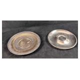 Two Vintage Silverplate Serving Plates