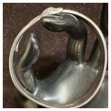 Sterling Silver BA 925 Coiled Snake Wrap Around Cu