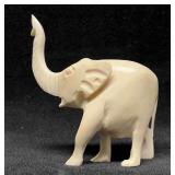 Small Hand Carved Bone Elephant