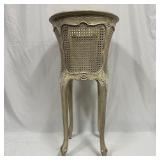 Habersham Painted Wood and Cane Planter French Jar