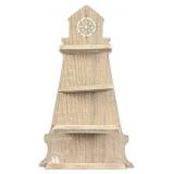 Vintage Wooden Lighthouse Hanging Trinket Shelves