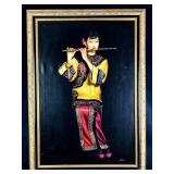 Chinese Woman Playing Flute Liu Chun Jian Canvas P