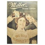 Vintage Milwaukee Miller Beer Reproduction Poster