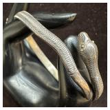 Egyptian Revival Style Sterling Silver BA 925 Coil