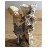Vintage Ceramic Woman Vase