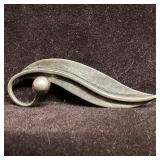 Art Nouveau Modernist Style Sterling Taxco 925 Bro