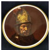 Heinrich Collectable Plate Man W The Gold Helmet
