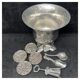 Arthur Court Grape Pattern Aluminum Serveware Grou