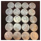 Twenty 20 Kennedy Half Dollars 1972 P 10 Ten Dolla