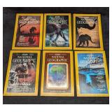 6 1980s 1990s National Geographic Magazines I Holo