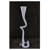 Glass Art Vase Light Blue Unique Glass Abstract Sw