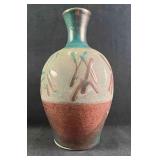 Vintage Handmade Vase Blue and Purple Vase