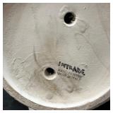 Italian Hand Painted Ceramic Grape Fruit Basket Ce