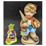 Two Vintage Hummel Style Boy Figurines