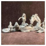 Rawcliffe Pewter Dragon and Bathing Fairy Sculptur