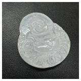 White Jade Buddha Pendant