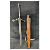 MHS Cutlery Fantasy Steel Sword With Leather Scabb