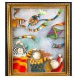 J. Roybalï¿½Kids Flying Kitesï¿½Print On Canvas