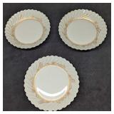 3 Retired Haviland Ladore Coupe Soup Bowls