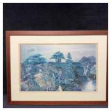 Magazine Mod Podge Collage Trees Mountains Grass L