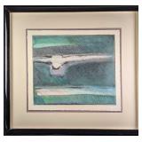 Framed C. Scott Snyder Abstract Watercolor Print D