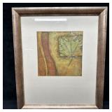 Leaf Abstract Botanical Mixed Media Artwork Print