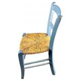 Childs Vintage Wooden And Wicker Chair