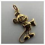 Disney 14K Gold Mickey Mouse Charm Pendant A W78
